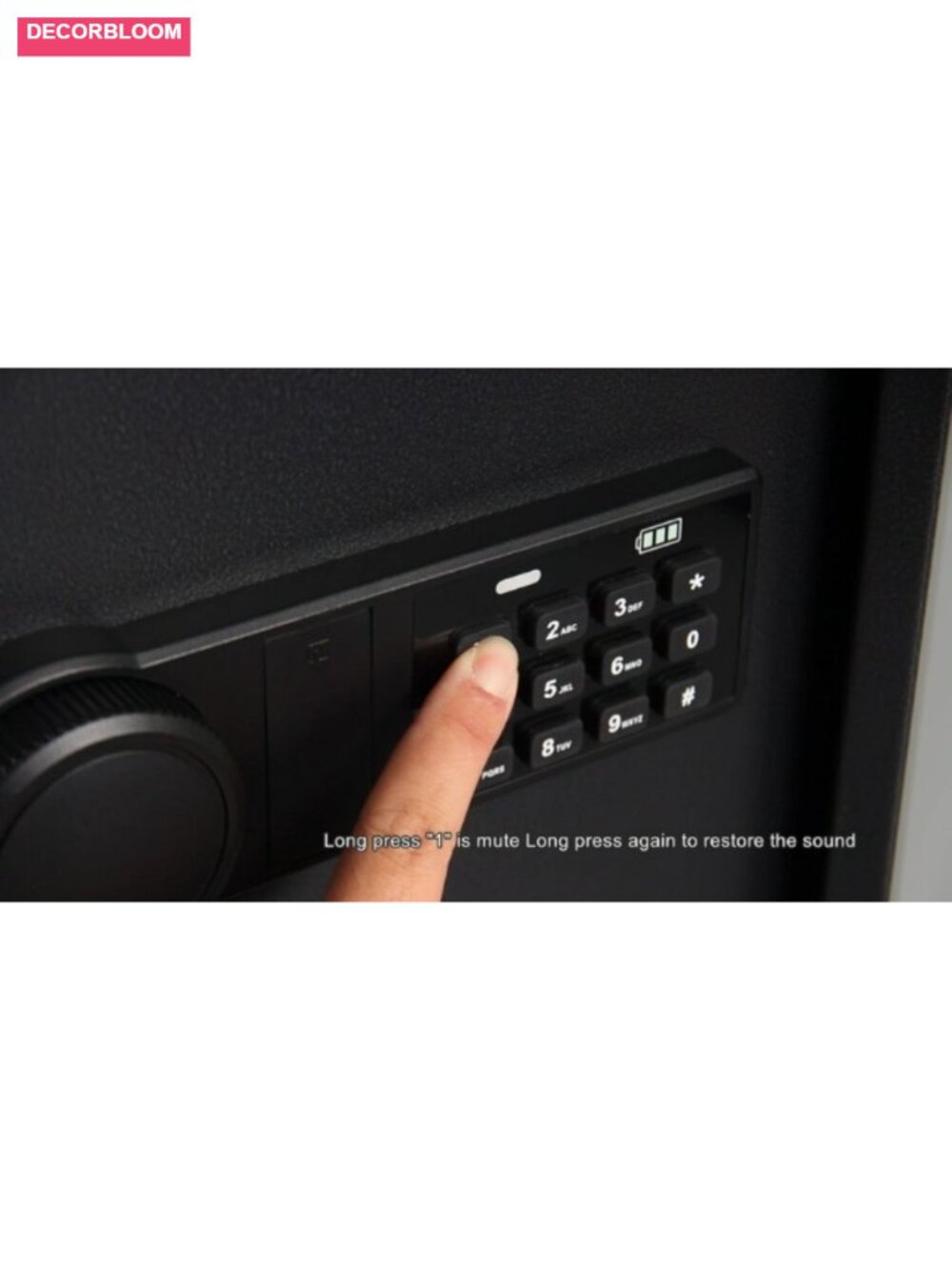 122-Key Wall Mount Lock Box with Code, Drop Slot & LED Light - Picture 6 of 6